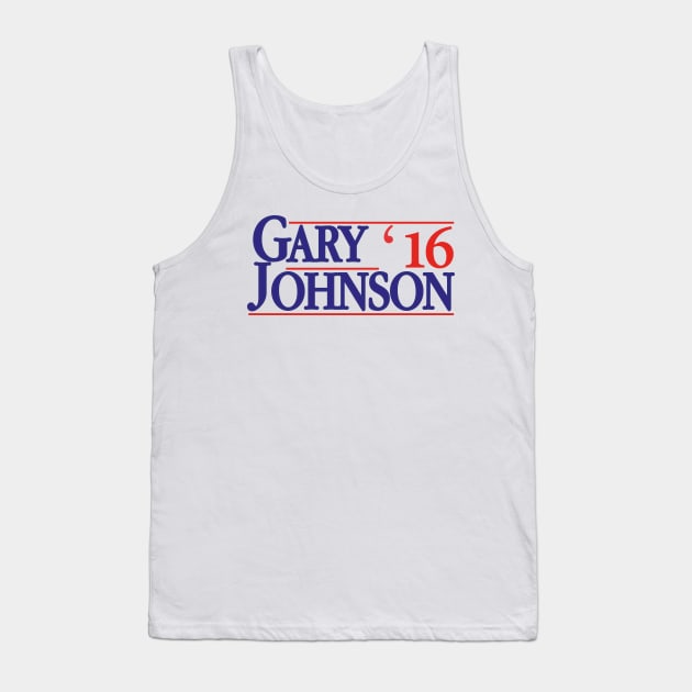 Gary Johnson 2016 - Gary Johnson for President Tank Top by Yasdey